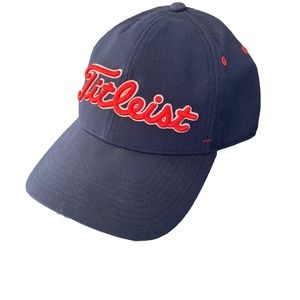Titleist Seersucker Trend Collection Hat - Navy/Red